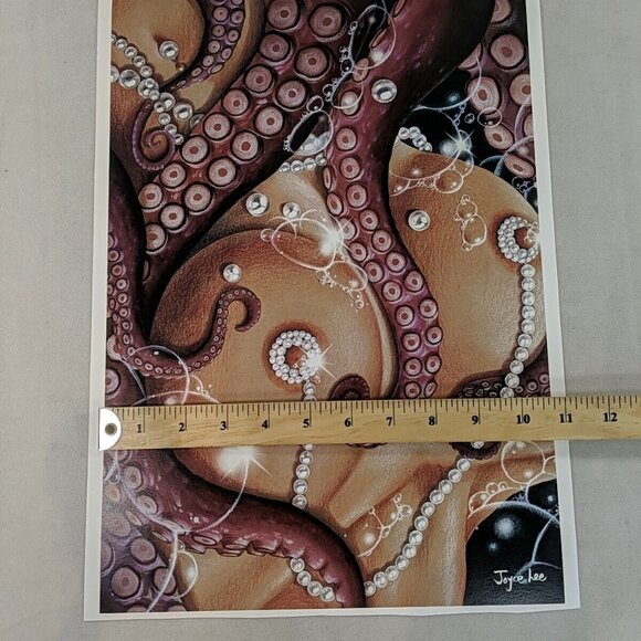 Joyce Lee Art Print Artwork Soapy Tentacle Breasts Pearls Erotic 15.5x11" Hentai - Picture 8 of 9